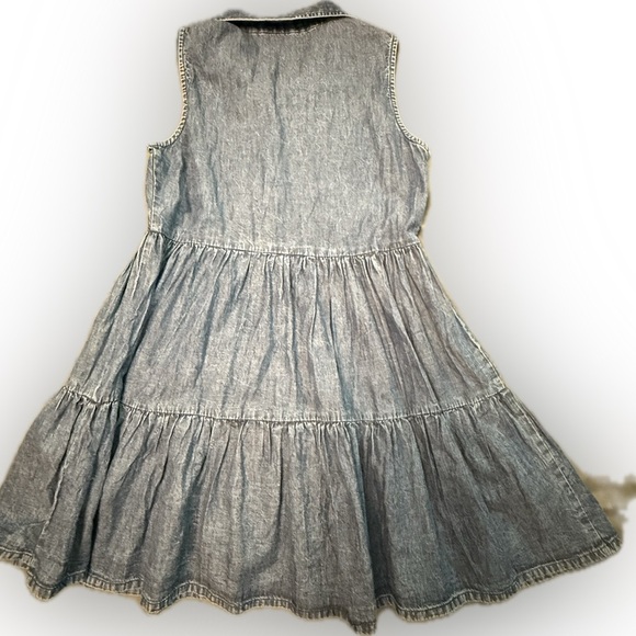 LOVE SQUARED GIRLS DENIM DRESS, SIZE 10 - Picture 2 of 4